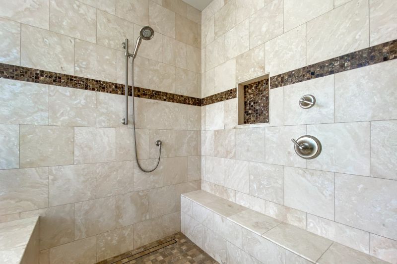 Stylish Shower with Built-in Niche